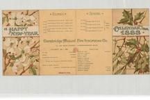 Cambridge Mutual Fire Insurance Co. 1888 Calendar - Front, Perkins Collection 1850 to 1900 Advertising Cards